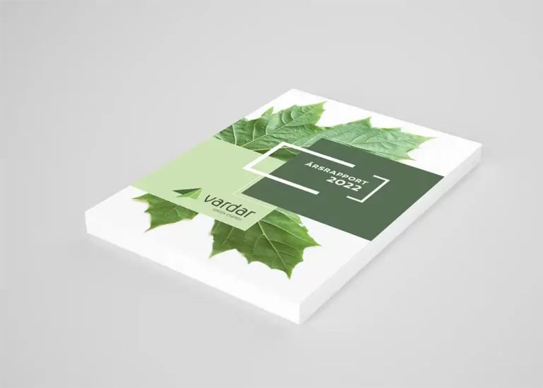 Vardar årsrapport 2022 med blad