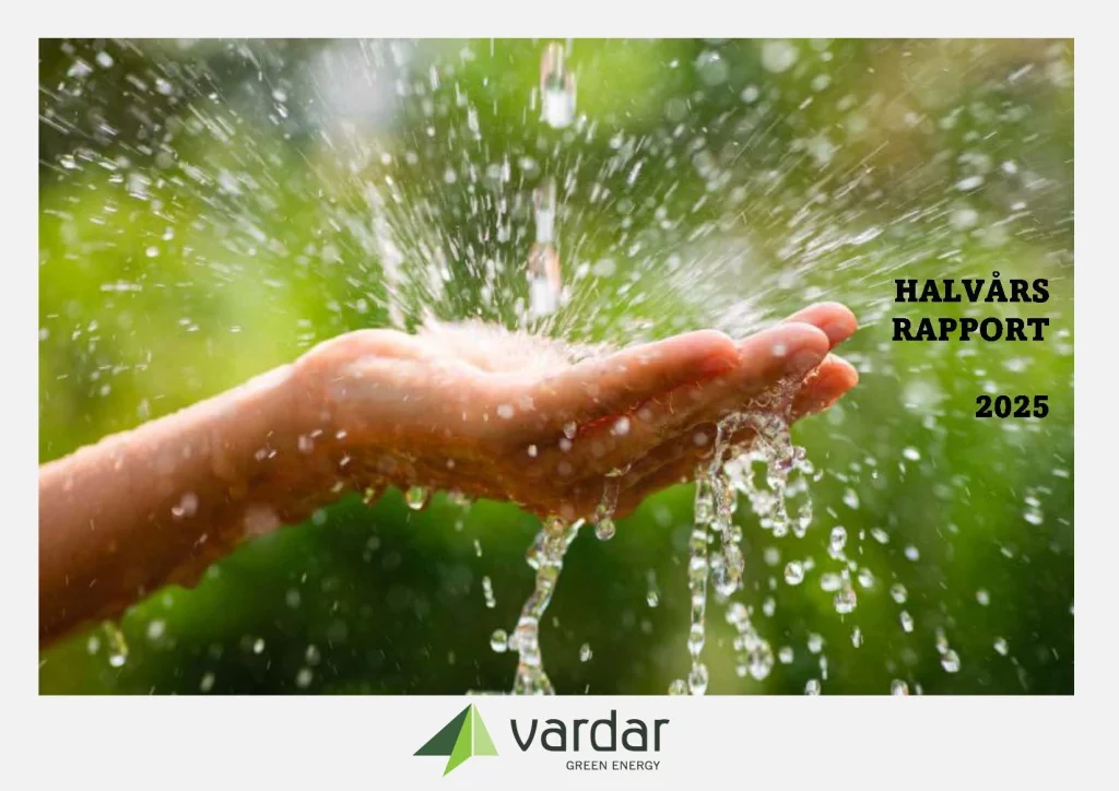 Vardar halvårsrapport 2025 forside
